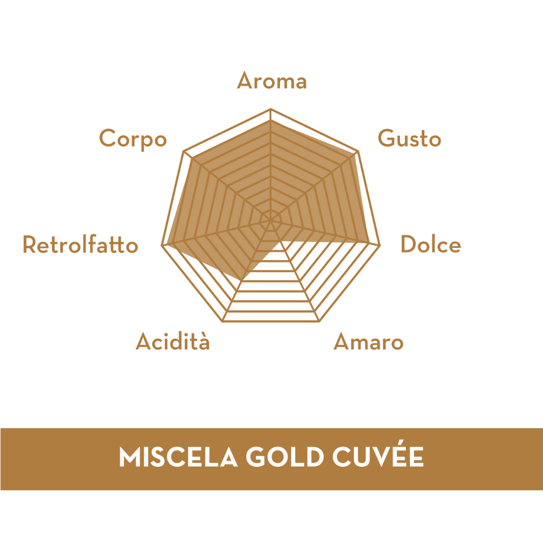 COFFEE CAPSULES MUSETTI® GOLD CUVÉE | COMPATIBLE WITH NESPRESSO SYSTEM, 10 PCS.